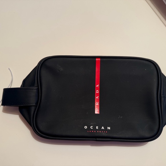 Prada Black and Red Men's Belt Bag